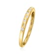 .10 ct. t.w. Diamond Spotted Ring in 14kt Yellow Gold