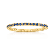 .33 ct. t.w. Sapphire Eternity Band in 14kt Yellow Gold