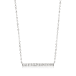 .25 ct. t.w. Diamond Bar Necklace in Sterling Silver