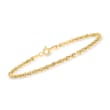 Italian 14kt Yellow Gold Rope-Chain Bracelet