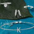 .15 ct. t.w. Bezel-Set Diamond Huggie Hoop Earrings in Sterling Silver