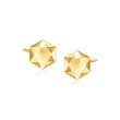 14kt Yellow Gold Geometric Earrings