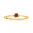 .10 Carat Garnet Ring in 14kt Yellow Gold