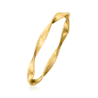14kt Yellow Gold Beaded-Edge Twisted Ring