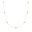 .20 ct. t.w. Sapphire Station Necklace in 14kt Yellow Gold
