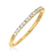 .25 ct. t.w. Diamond Stackable Ring in 14kt Yellow Gold