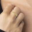 14kt Yellow Gold Geometric Ring