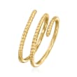 14kt Yellow Gold Textured Wrap Ring