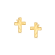 14kt Yellow Gold Cross Earrings