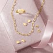 14kt Yellow Gold 3mm Paper Clip Link Necklace