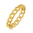 Italian 14kt Yellow Gold Curb-Link Ring
