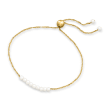 3-3.5mm Cultured Pearl Bolo Bracelet in 14kt Yellow Gold