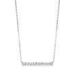 .25 ct. t.w. Diamond Bar Necklace in Sterling Silver