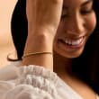 Italian 14kt Yellow Gold Bead Bracelet
