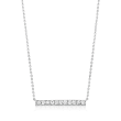 .50 ct. t.w. Diamond Bar Necklace in Sterling Silver