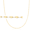 Italian 14kt Yellow Gold Lumachina-Chain Necklace