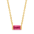 .30 Carat Ruby Necklace in 14kt Yellow Gold