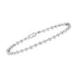 .50 ct. t.w. Bezel-Set Diamond Tennis Bracelet in Sterling Silver