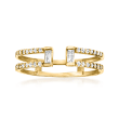 .20 ct. t.w. Diamond Open-Space Ring in 14kt Yellow Gold