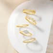 Diamond-Accented Ring in 14kt Yellow Gold