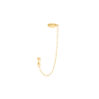 14kt Yellow Gold Single Hoop and Cuff Earring