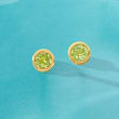 .30 ct. t.w. Peridot Stud Earrings in 14kt Yellow Gold