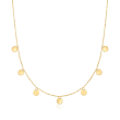 Italian 14kt Yellow Gold Multi-Circle Necklace