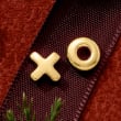 14kt Yellow Gold XO Mismatched Earrings