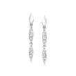.14 ct. t.w. Diamond Linear Drop Earrings in Sterling Silver