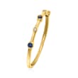 Sapphire- and Diamond-Accented Ring in 14kt Yellow Gold