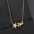 .10 ct. t.w. Diamond Multi-Star Necklace in 14kt Yellow Gold
