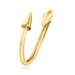 14kt Yellow Gold Spike Bypass Ring