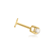 3mm Cultured Pearl Single Stud Earring in 14kt Yellow Gold