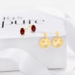 Italian 14kt Yellow Gold Cut-Out Star Drop Earrings