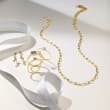 14kt Yellow Gold 3mm Paper Clip Link Necklace