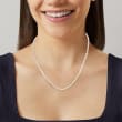4-4.5mm Cultured Pearl Necklace in 14kt Yellow Gold 18-inch