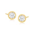 .20 ct. t.w. Bezel-Set Diamond Stud Earrings in 14kt Yellow Gold
