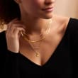 .10 ct. t.w. Diamond Bar Necklace in 14kt Yellow Gold