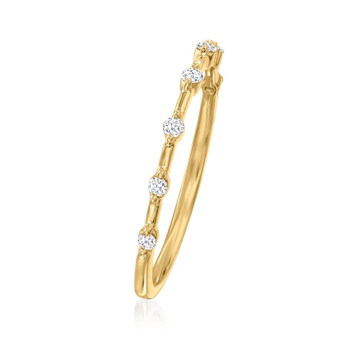 .10 ct. t.w. Diamond Station Ring in 14kt Yellow Gold