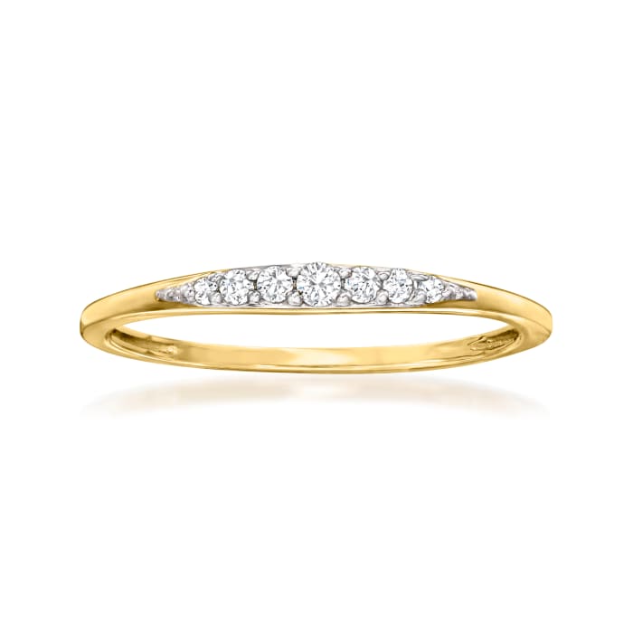 .10 ct. t.w. Diamond Seven-Stone Ring in 14kt Yellow Gold