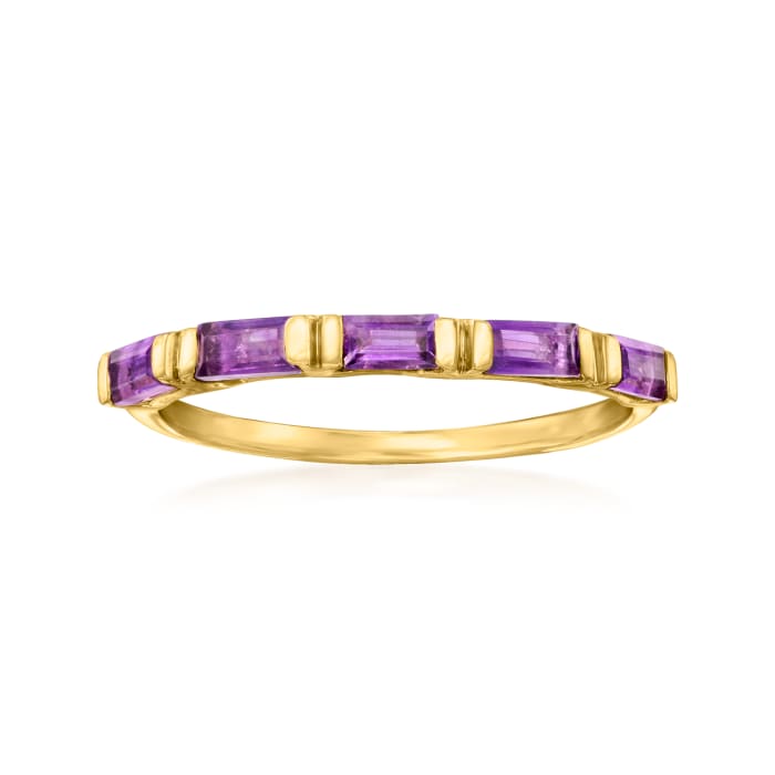 .40 ct. t.w. Amethyst Ring in 14kt Yellow Gold
