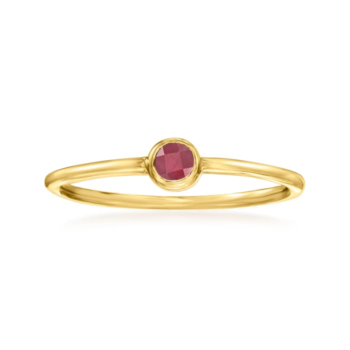 .10 Carat Ruby Ring in 14kt Yellow Gold