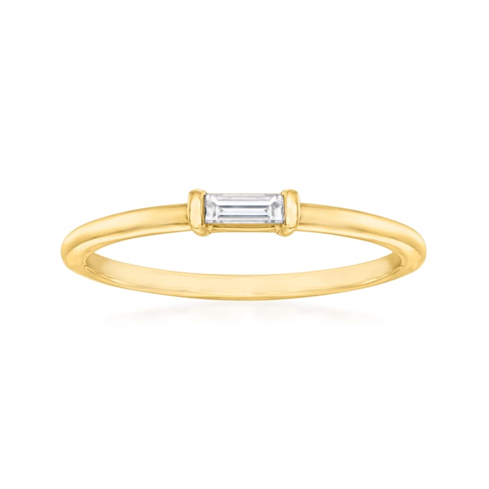 Diamond-Accented Ring in 14kt Yellow Gold