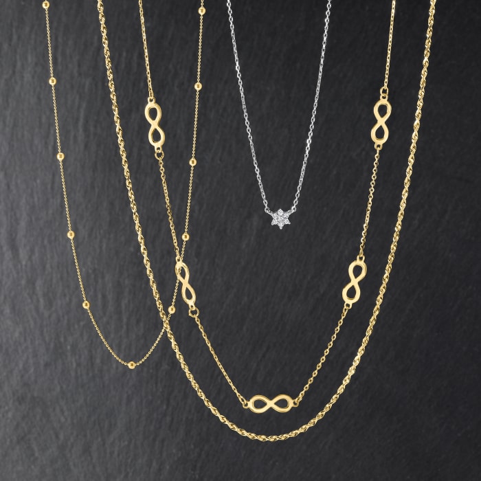 .10 ct. t.w. Diamond Flower Necklace in Sterling Silver