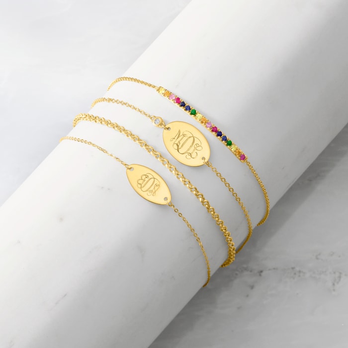 14kt Yellow Gold Rolo-Link Bracelet