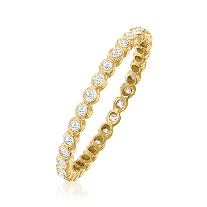 .25 ct. t.w. Bezel-Set Diamond Eternity Band in 14kt Yellow Gold