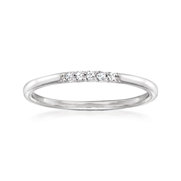 Diamond-Accented Ring in Sterling Silver