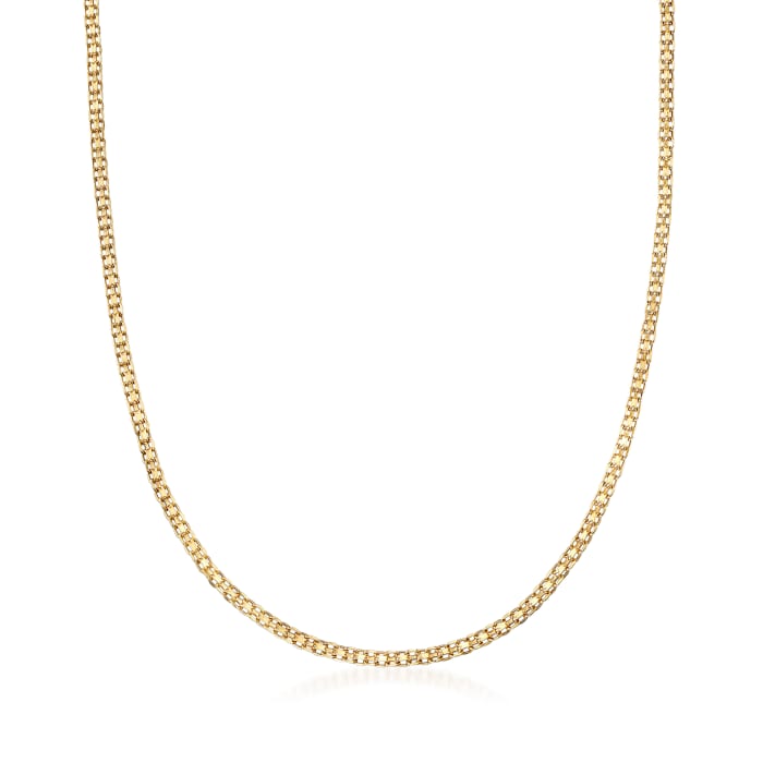 Italian 14kt Yellow Gold Bismark-Link Necklace