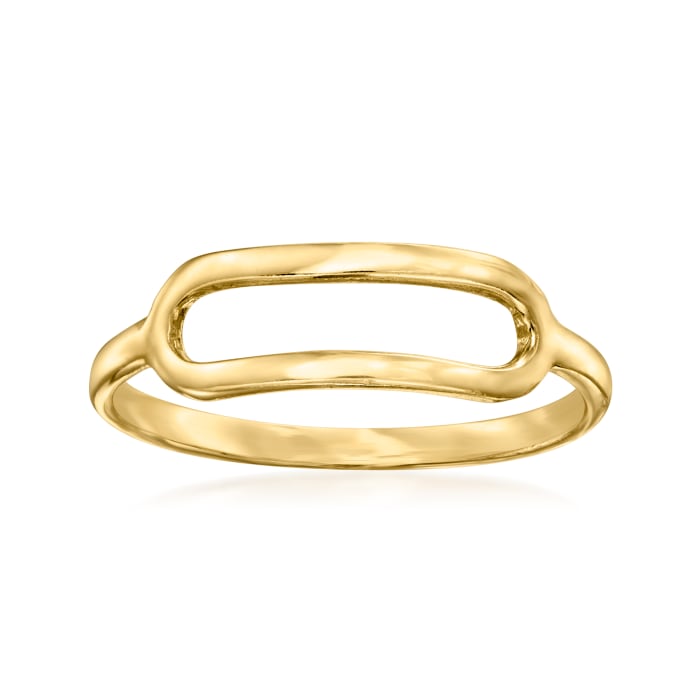 14kt Yellow Gold Open Geometric Ring