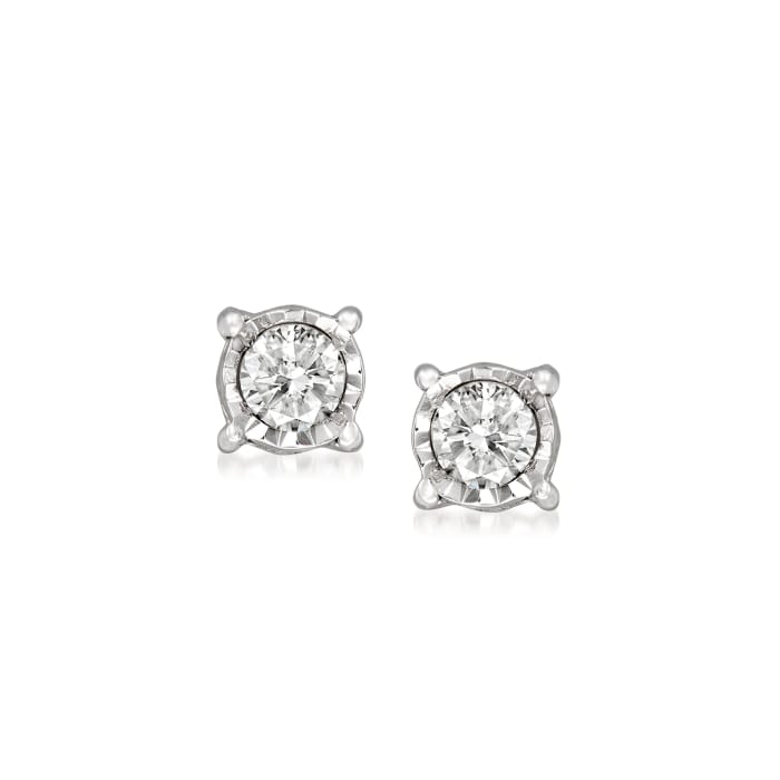 .10 ct. t.w. Diamond Stud Earrings in Sterling Silver
